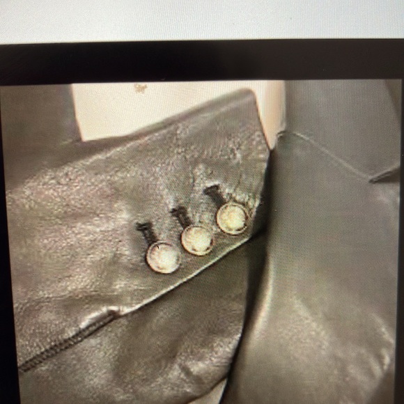 Boston Proper Black Blazer Leather Jacket - Picture 8 of 8